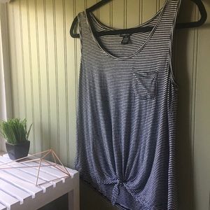 3/$10 sale! Rue 21 stripped tie knot tank top